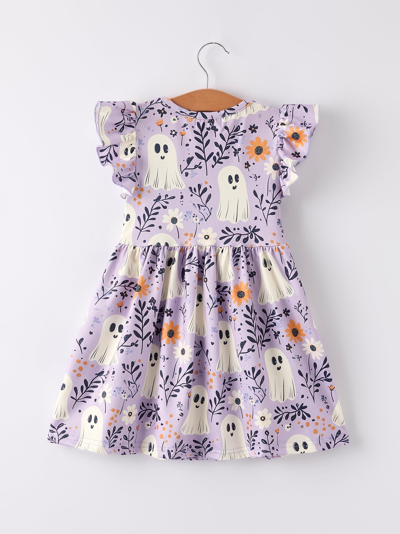 Rylee Faith Designs Magic Purple Ghost Flying Sleeve Dress for Halloween Parties - Apparel & Accessories > Clothing > Dresses Dress
