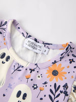 Rylee Faith Designs Magic Purple Ghost Flying Sleeve Dress for Halloween Parties - Apparel & Accessories > Clothing > Dresses Dress