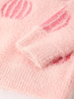 Rylee Faith Designs Cozy Pink Halloween Pullover Sweater for Girls Trick or Treat Fun - Apparel & Accessories > Clothing > Baby & Toddler Clothing > Baby & Toddler Tops > Sweaters Top