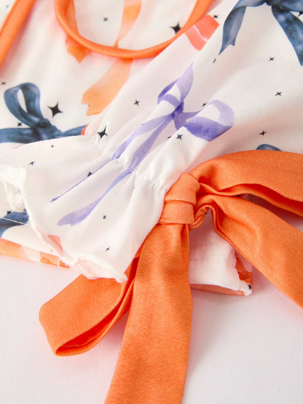 Halloween Mommy and Me Bow Print Polyester Spandex Loungewear Set by Rylee Faith Designs