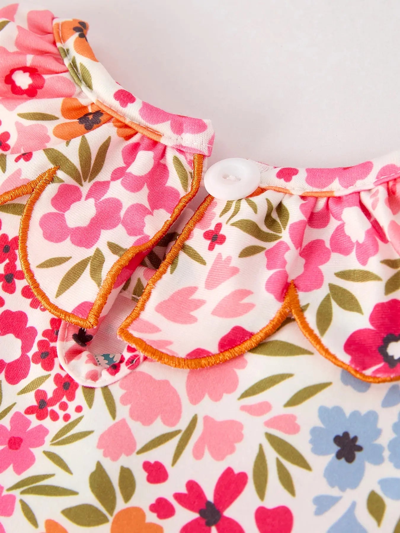 Rylee Faith Designs Charming Pumpkin Bow Smock Dress with Embroidery for Fall Celebrations - Apparel & Accessories > Clothing > Baby & Toddler Clothing > Baby & Toddler Dresses Dress