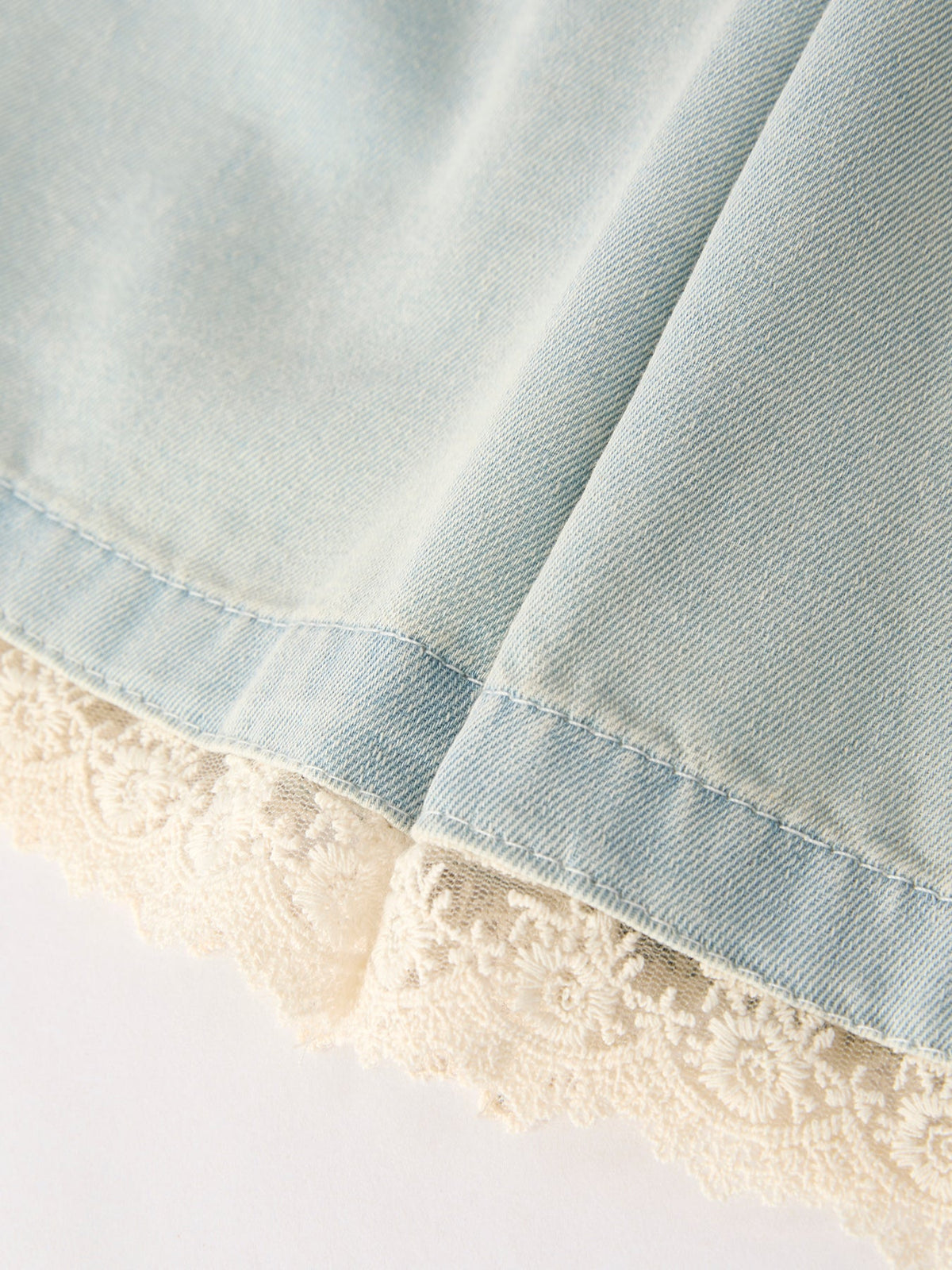 Denim Lace Girls Two-Piece Set, Summer by Rylee Faith Designs (view 9 of 11)