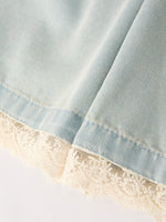 Denim Lace Girls Two-Piece Set, Summer by Rylee Faith Designs (view 9 of 11)