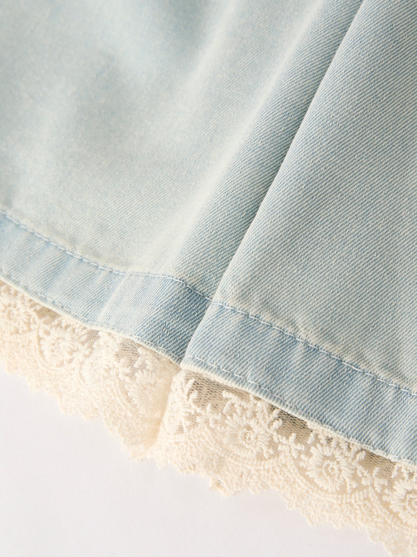 Denim Lace Girls Two-Piece Set, Summer by Rylee Faith Designs (view 9 of 11)