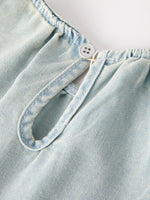 Denim Lace Girls Two-Piece Set, Summer by Rylee Faith Designs (view 10 of 11)