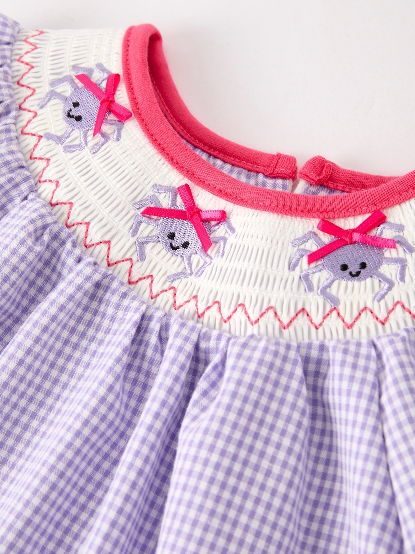 Rylee Faith Designs Autumn Spider Smock Embroidery Dress For Girls Kids - Apparel & Accessories > Clothing > Baby & Toddler Clothing > Baby & Toddler Dresses Dress