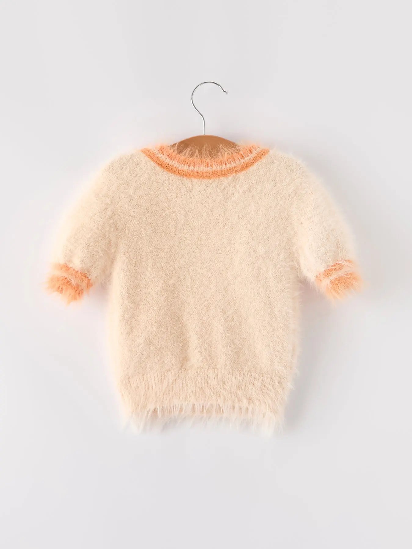 Rylee Faith Designs Vibrant Orange Pullover Sweater for Girls with Cozy Halloween Design - Apparel & Accessories > Clothing > Baby & Toddler Clothing > Baby & Toddler Tops > Sweaters Top