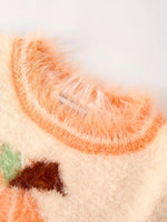 Rylee Faith Designs Vibrant Orange Pullover Sweater for Girls with Cozy Halloween Design - Apparel & Accessories > Clothing > Baby & Toddler Clothing > Baby & Toddler Tops > Sweaters Top