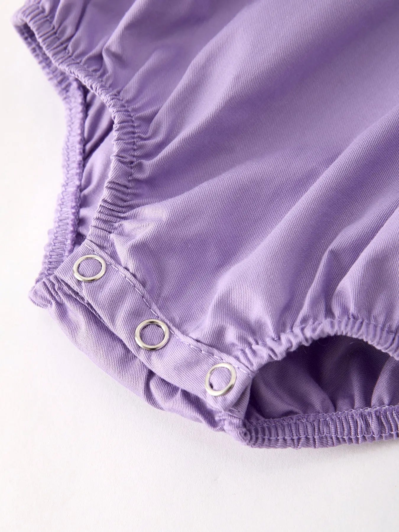 Rylee Faith Designs Adorable Purple Halloween Smock Romper with Embroidery for Baby Girls - Apparel & Accessories > Clothing > Baby & Toddler Clothing > Baby One-Pieces Romper