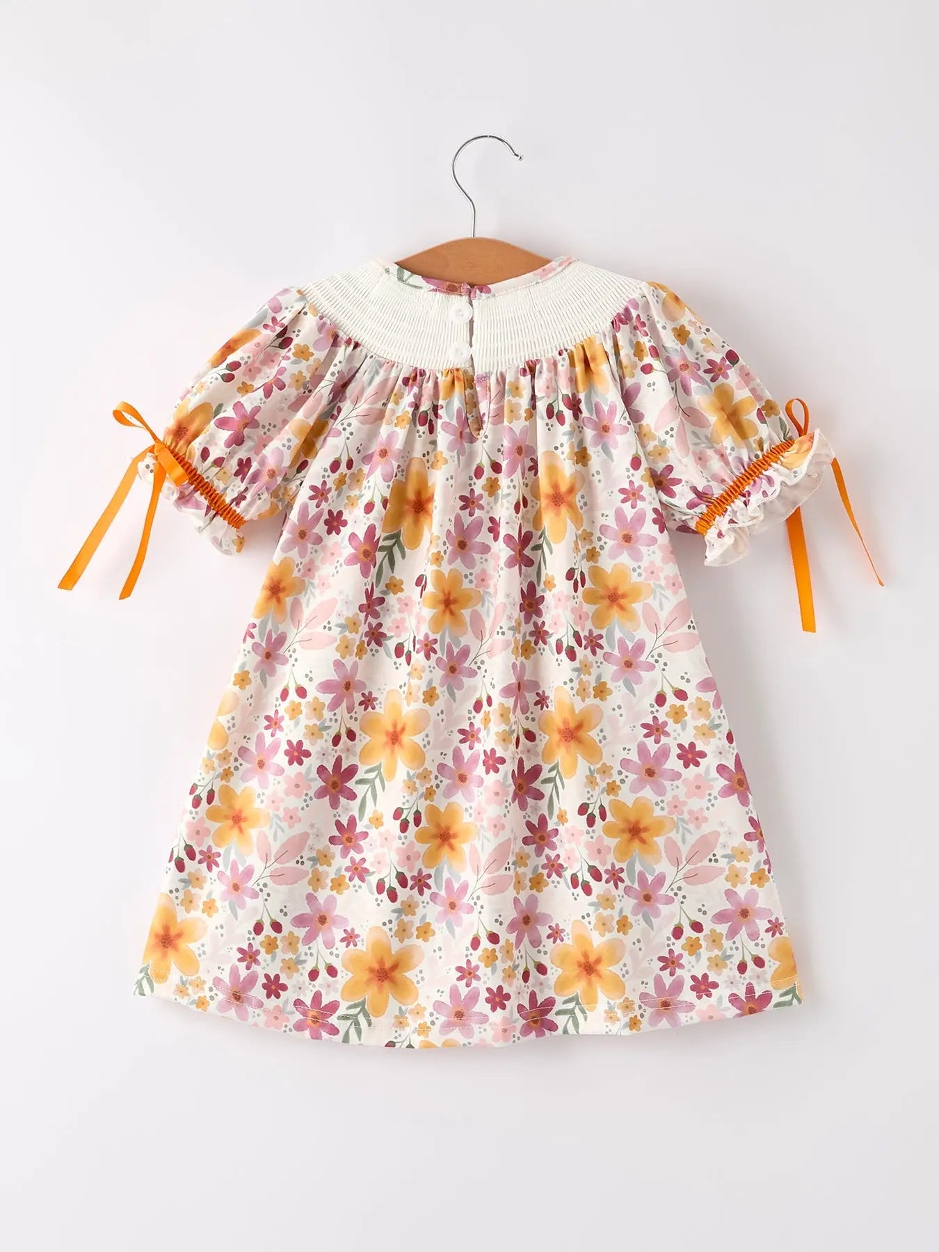 Adorable Baby Girl Dress with Pumpkin Embroidery for Fall Celebrations Rylee Faith Designs