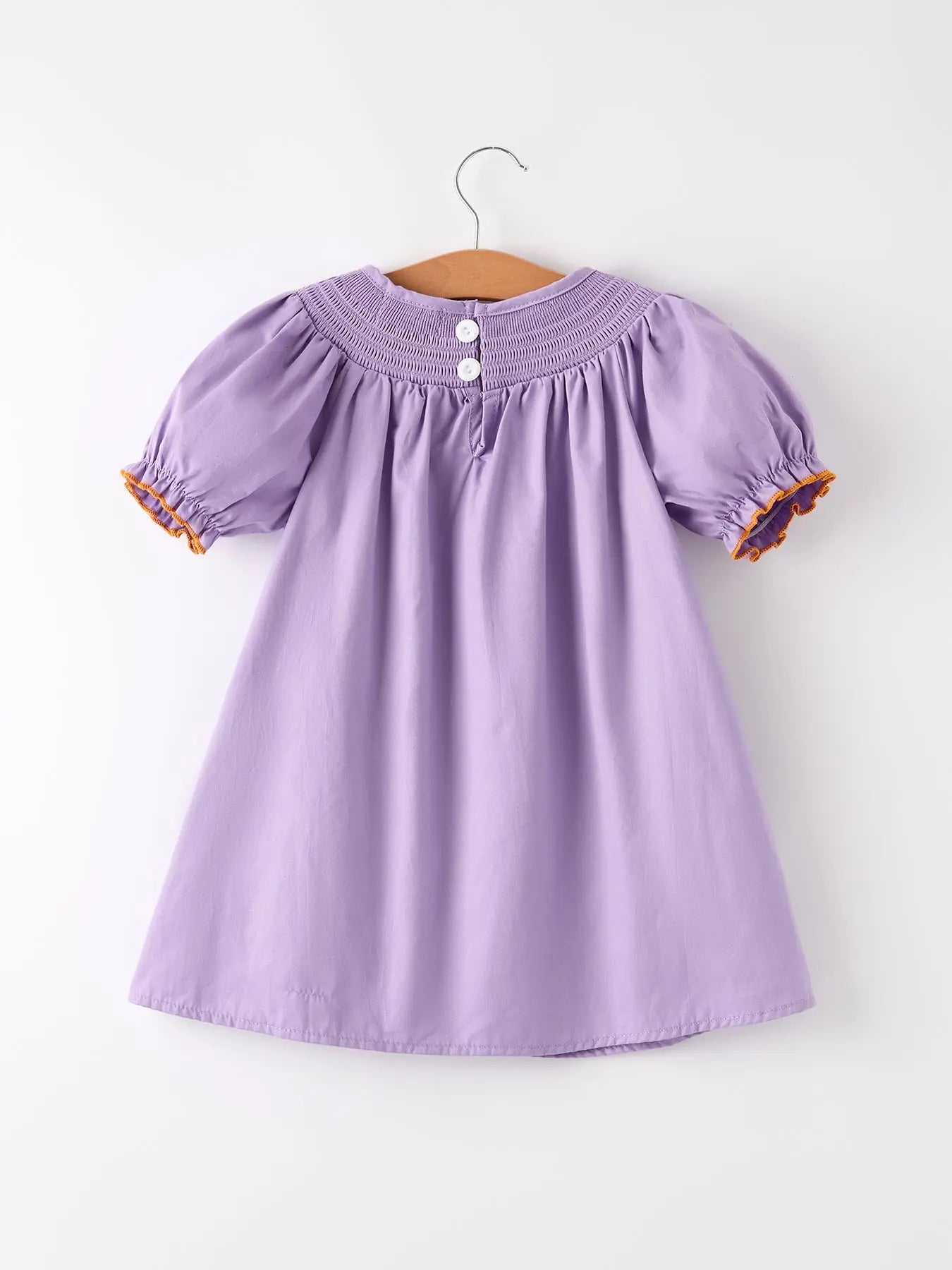 Rylee Faith Designs Charming Purple Halloween Dress with Embroidery for Baby Girls - Apparel & Accessories > Clothing > Baby & Toddler Clothing > Baby & Toddler Dresses Dress