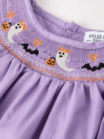 Rylee Faith Designs Charming Purple Halloween Dress with Embroidery for Baby Girls - Apparel & Accessories > Clothing > Baby & Toddler Clothing > Baby & Toddler Dresses Dress