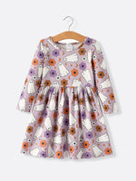 Rylee Faith Designs Charming Halloween Dress Set with Ghost Graphics for Girls - Apparel & Accessories > Clothing > Dresses Dress