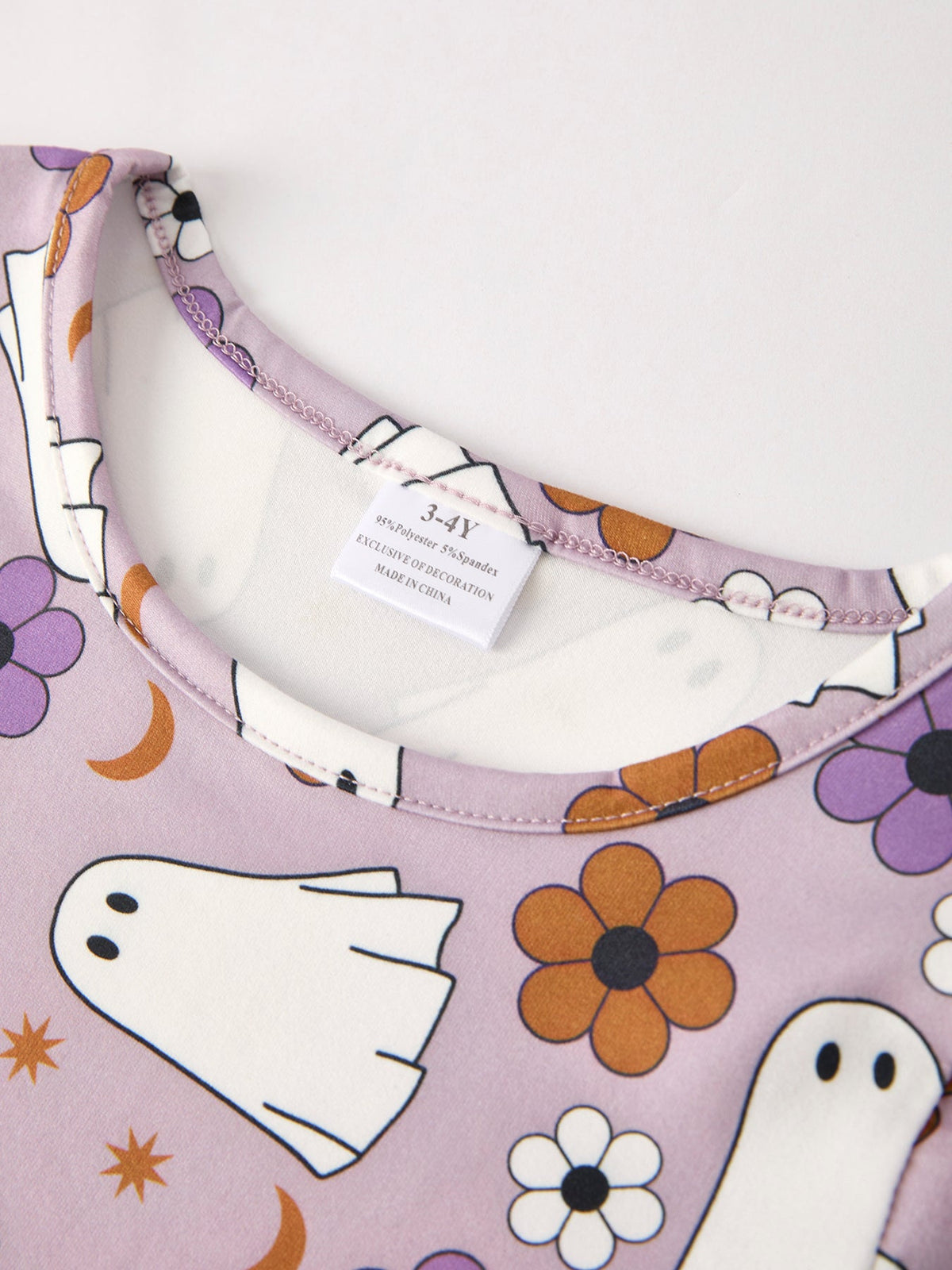 2 Piece Halloween Ghost Striped Girls Dress Set by Rylee Faith Designs