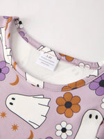 Rylee Faith Designs Charming Halloween Dress Set with Ghost Graphics for Girls - Apparel & Accessories > Clothing > Dresses Dress
