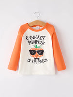 Rylee Faith Designs Festive Pumpkin Print Long Sleeve Top for Boys Ideal for Thanksgiving Celebrations - Apparel & Accessories > Clothing > Baby & Toddler Clothing > Baby & Toddler Tops > Sweaters Top