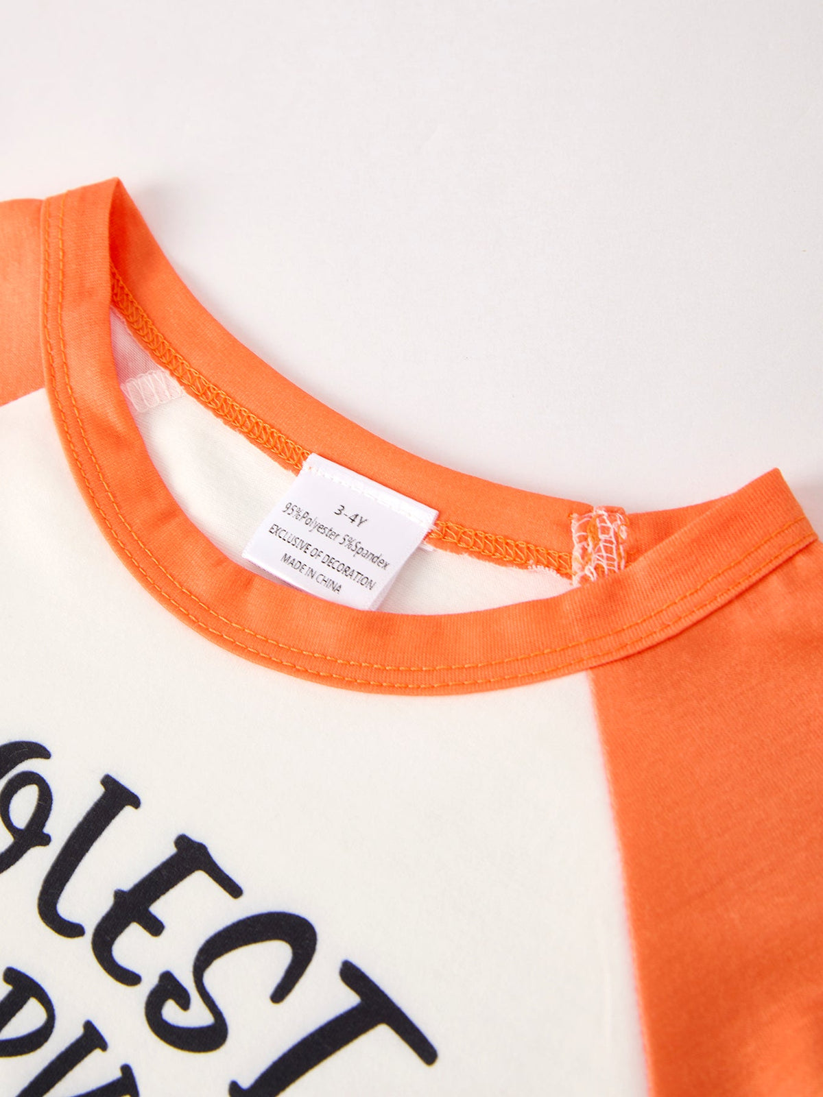Thanksgiving Pumpkin Letters Print Long Sleeve Boys Top by Rylee Faith Designs