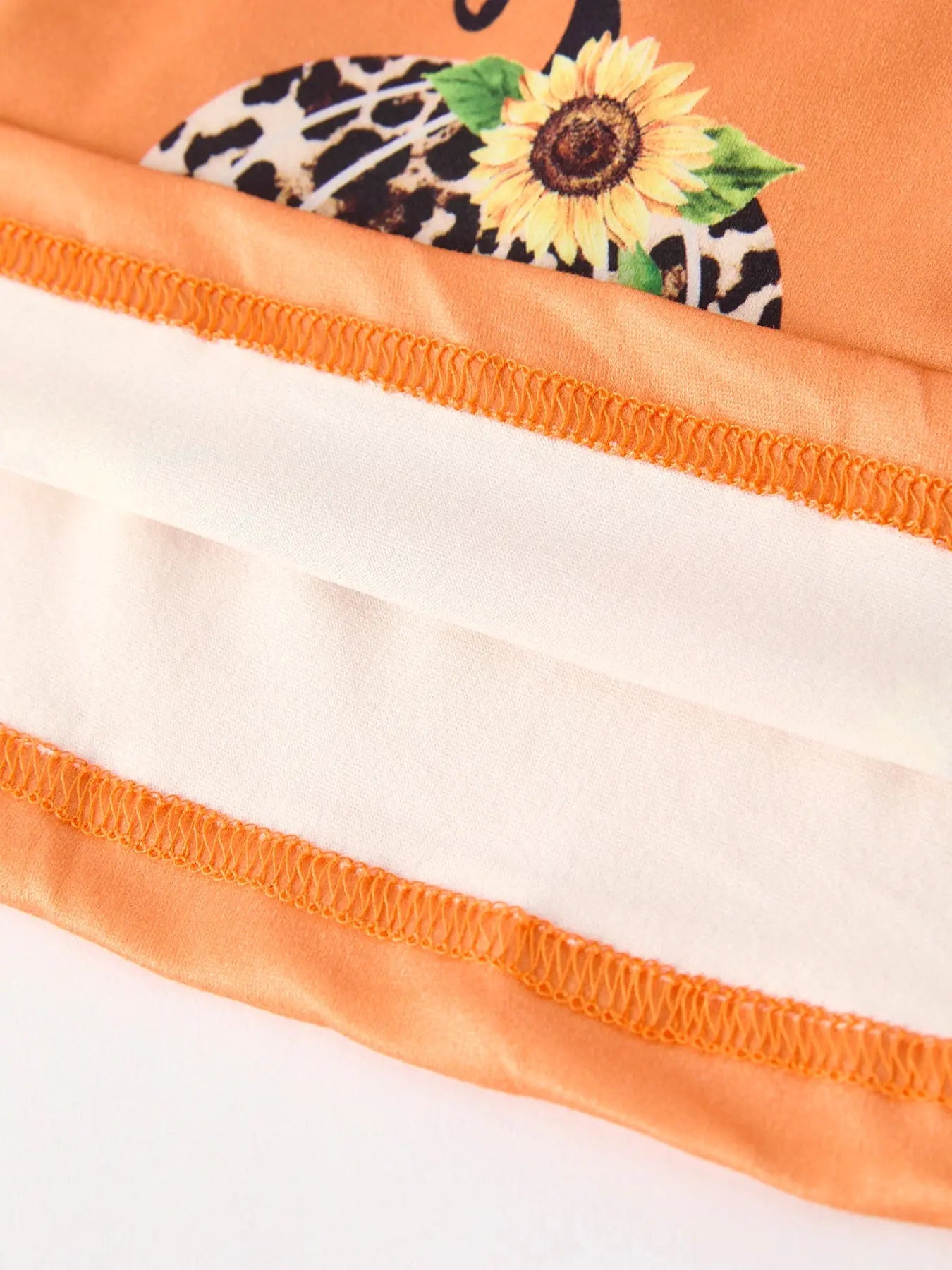 Charming Floral Print Dress with Pumpkin and Leopard Design for Girls Rylee Faith Designs