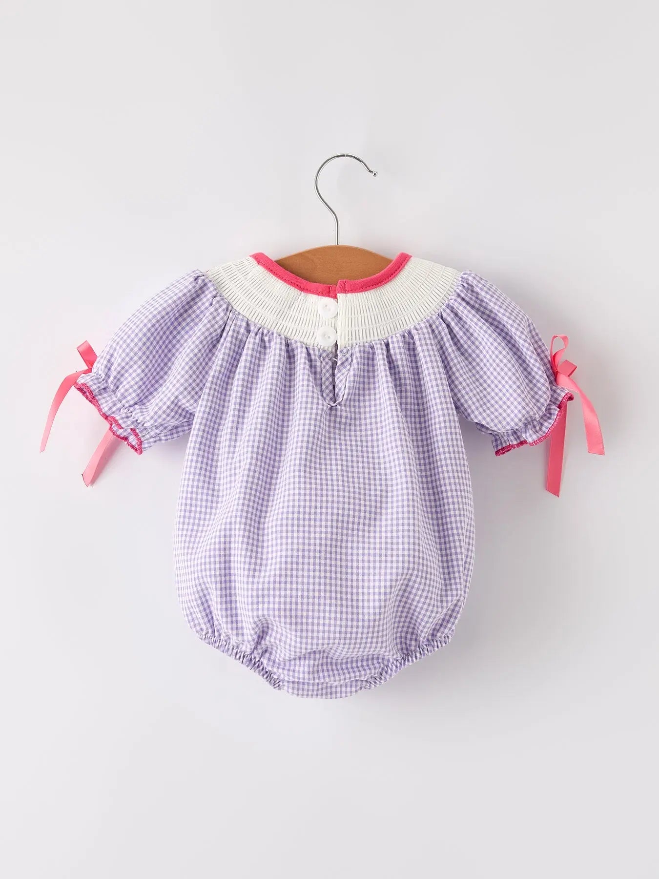 Rylee Faith Designs Adorable Purple Halloween Spider Smock Romper for Girls Festive Wear - Apparel & Accessories > Clothing > Baby & Toddler Clothing > Baby One-Pieces Romper