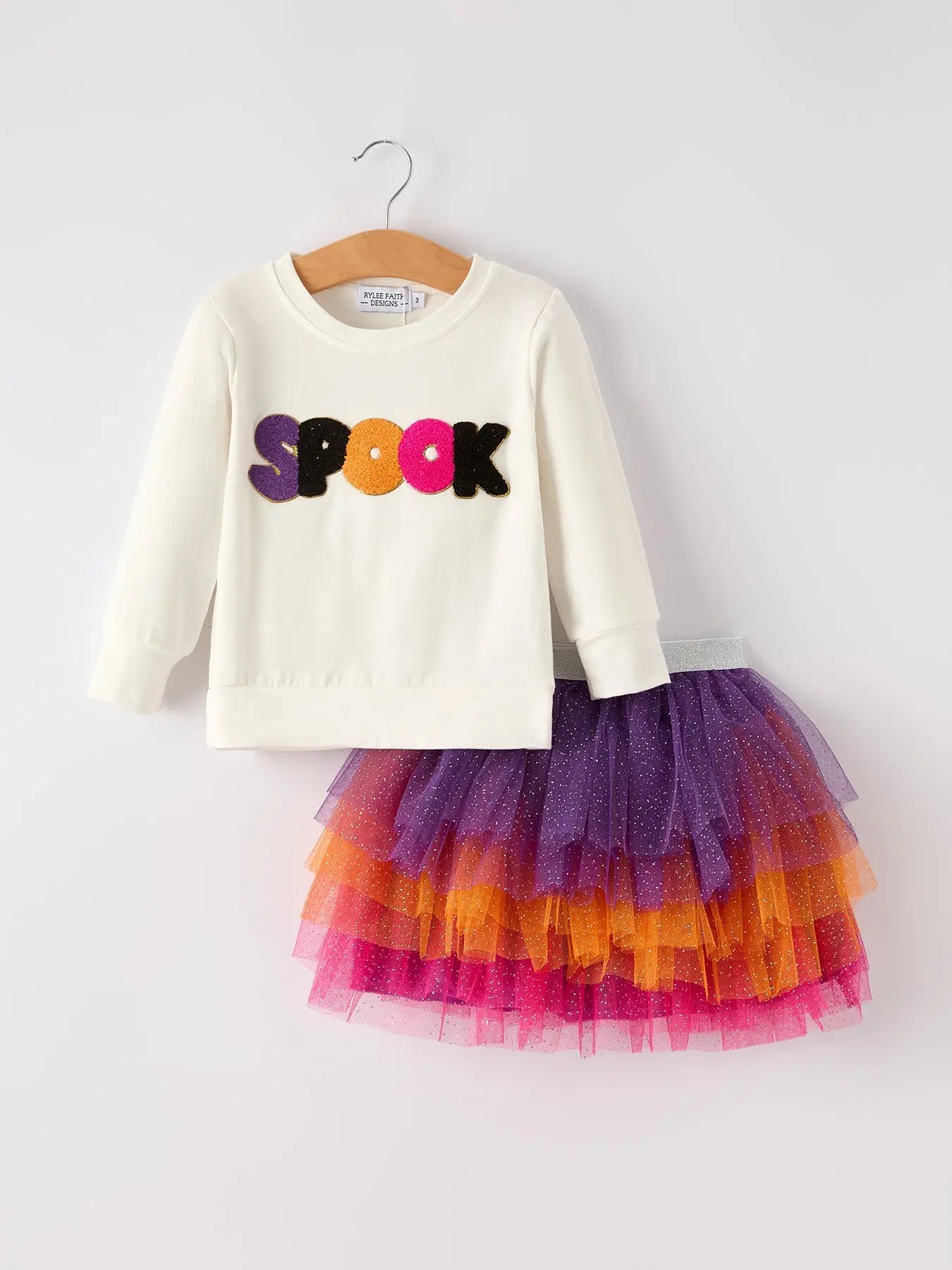 Rylee Faith Designs Adorable Halloween Spook Girls Outfit for Trick or Treating Fun - Apparel & Accessories > Clothing > Baby & Toddler Clothing > Baby & Toddler Outfits Outfit