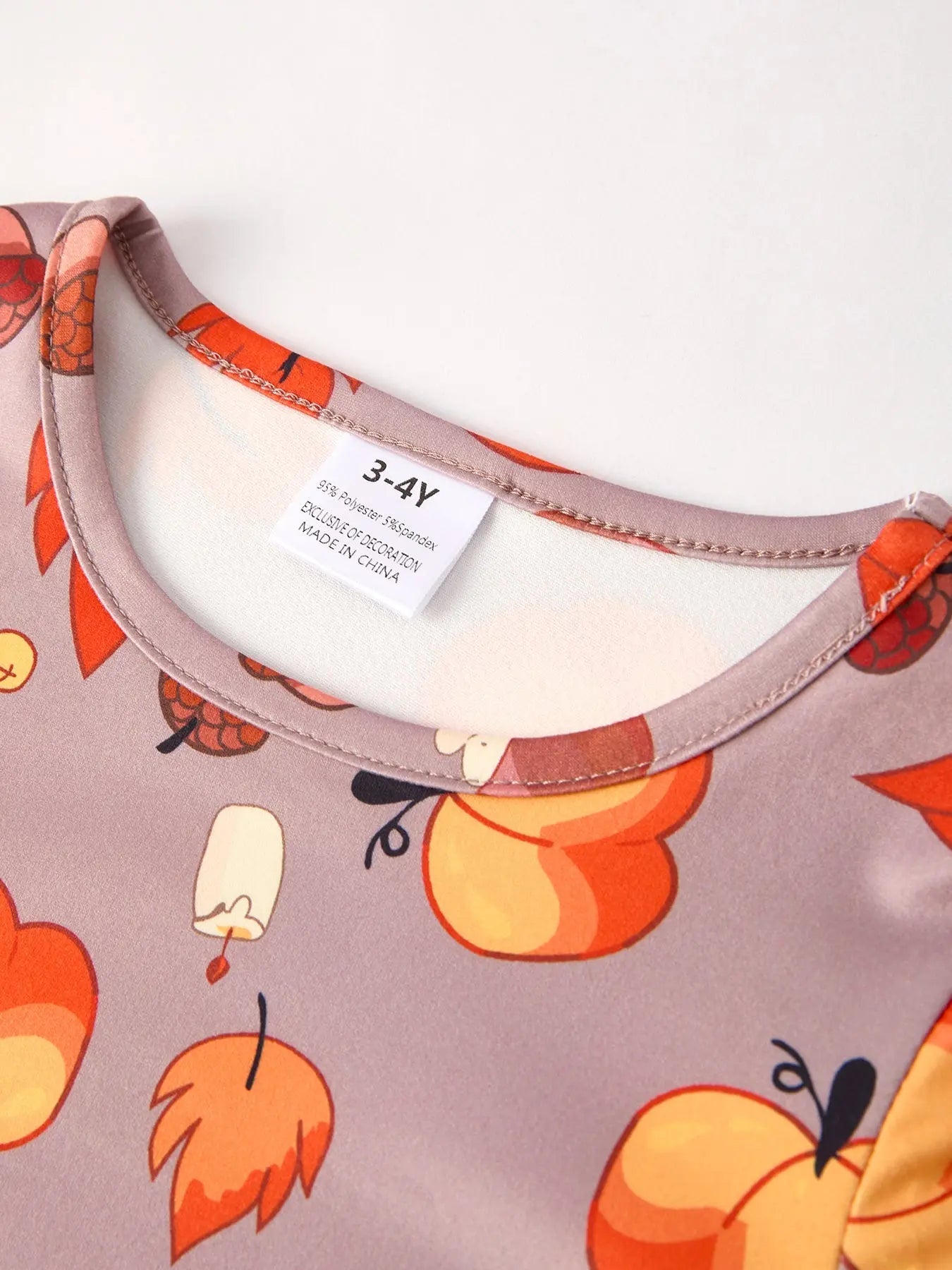Charming Thanksgiving Pumpkin Print Top with Corduroy Dress for Girls Rylee Faith Designs