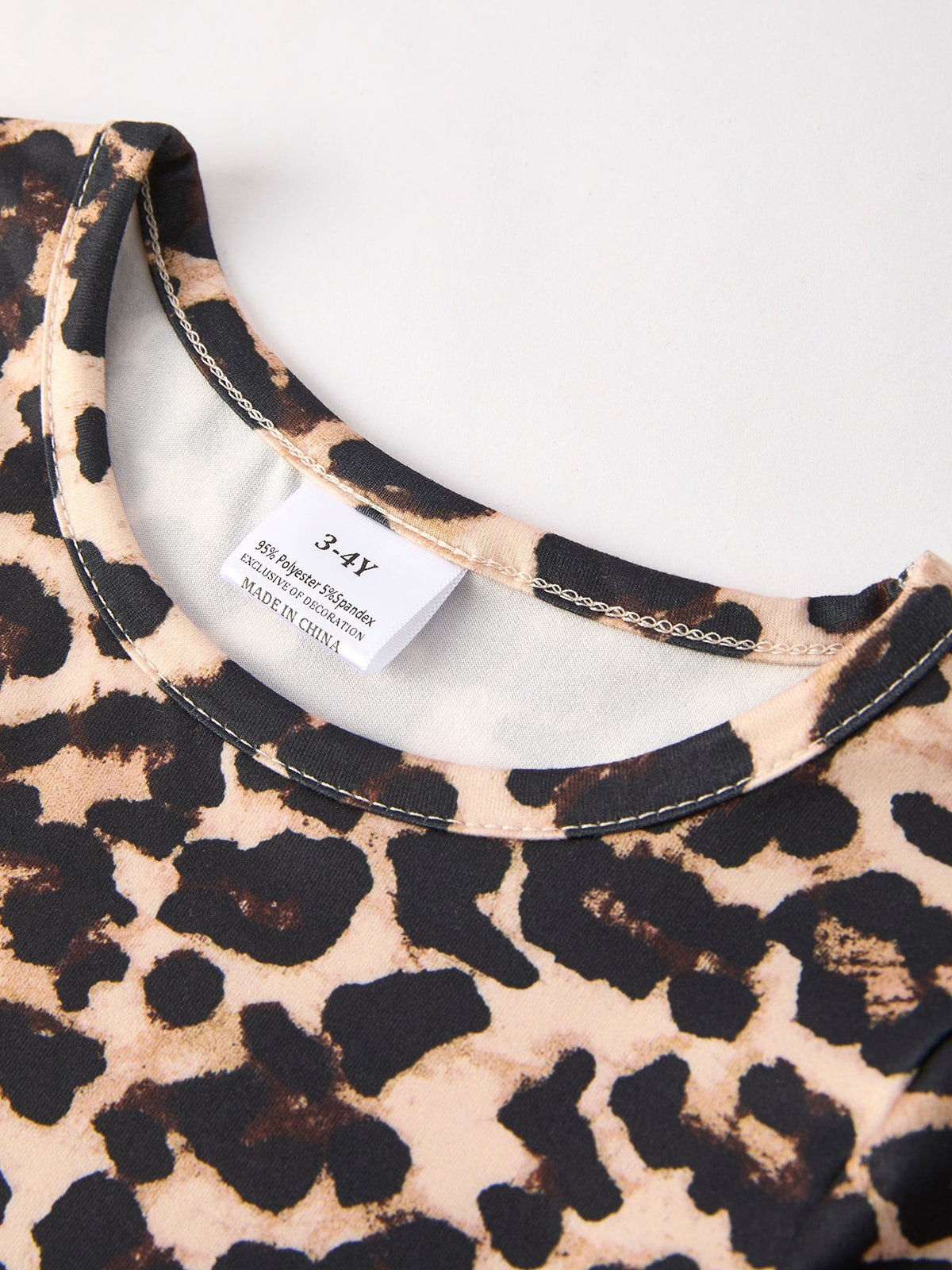 Fall Pumpkin Leopard Print Autumn Girls Ruffle Two-Piece Dress by Rylee Faith Designs