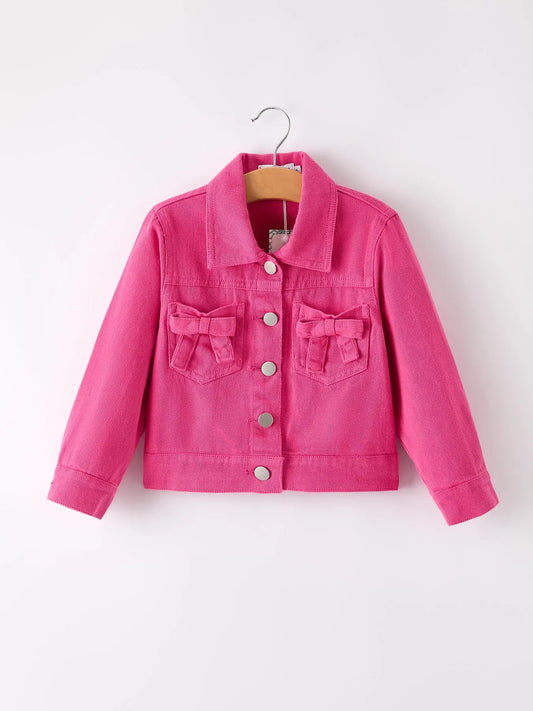 Vibrant Denim Top for Girls with Durable Fabric for Casual Style Rylee Faith Designs