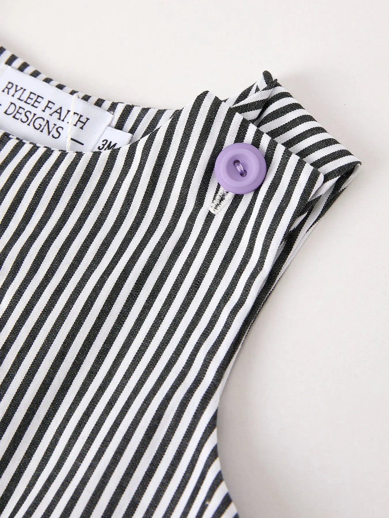 Rylee Faith Designs Cute Halloween Striped Ghost Embroidered Romper for Baby Boys - Apparel & Accessories > Clothing > Baby & Toddler Clothing > Baby One-Pieces Romper