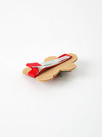 Christmas Gingerbread Girls Hair Clip by Rylee Faith Designs