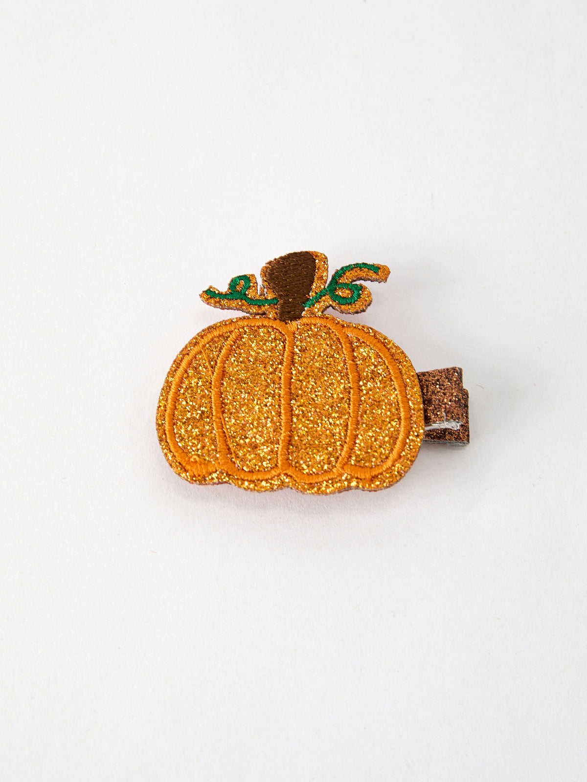 Halloween Pumpkin Girls Hair Clip by Rylee Faith Designs