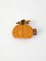 Halloween Pumpkin Girls Hair Clip by Rylee Faith Designs