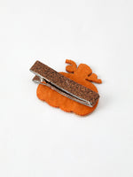Halloween Pumpkin Girls Hair Clip by Rylee Faith Designs