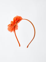 Halloween Pumpkin Floral Girls Headband by Rylee Faith Designs