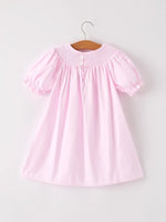 Rylee Faith Designs Fall Halloween Pink Spider Pumpkin Ghost Smock Embroidery Girl Dress - Apparel & Accessories > Clothing > Baby & Toddler Clothing > Baby & Toddler Dresses Dress