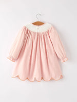 Rylee Faith Designs Fall Thanksgiving and Halloween Chicken Pumpkin Smock Embroidery Baby Girl Dress - Apparel & Accessories > Clothing > Baby & Toddler Clothing > Baby & Toddler Dresses Dress
