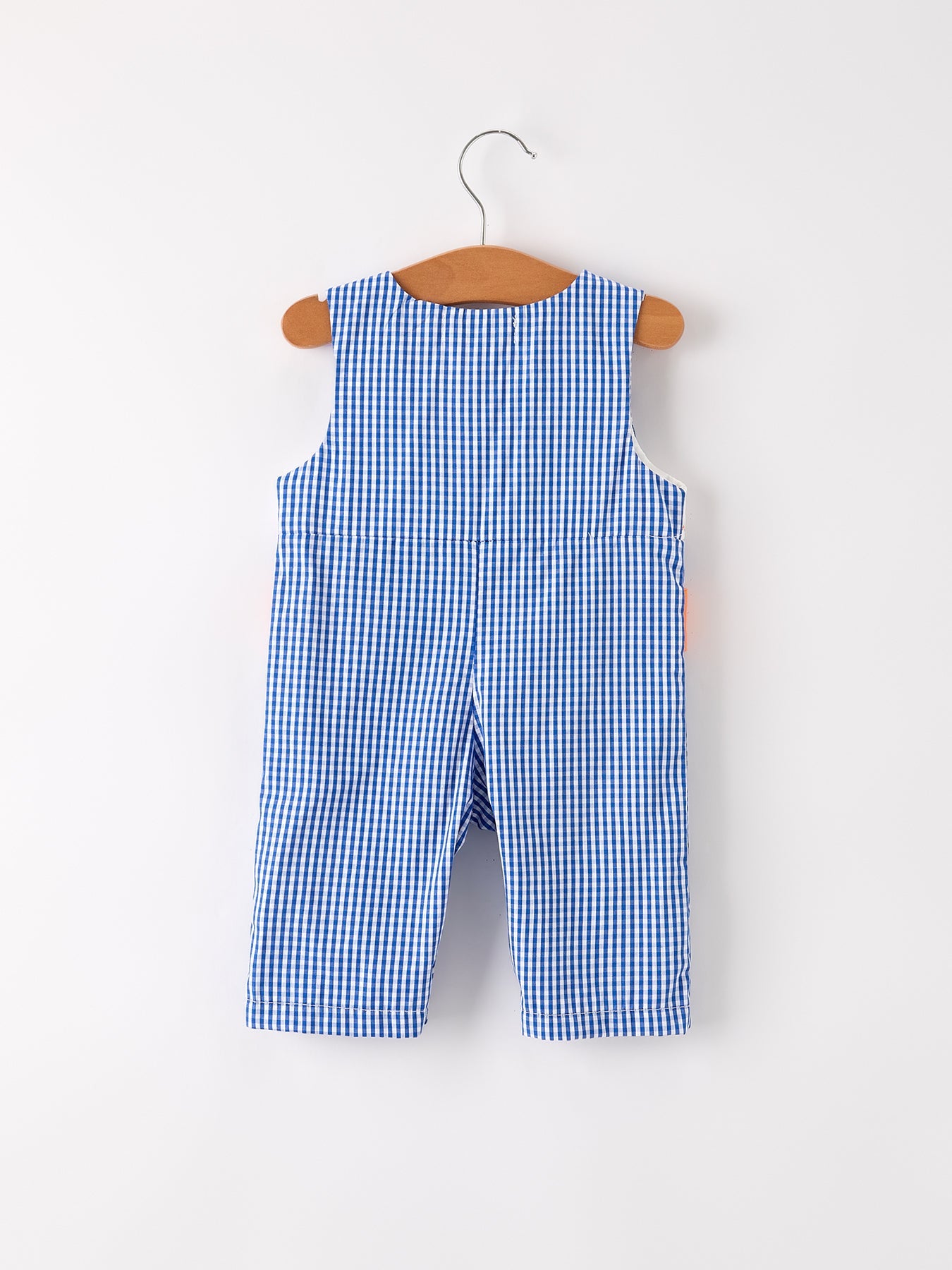 Cotton Smock Romper - Fall Truck Embroidery