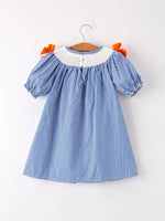 Rylee Faith Designs Fall Thanksgiving And Halloween Truck Smock Embroidery Baby Girl Dress - Apparel & Accessories > Clothing > Baby & Toddler Clothing > Baby & Toddler Dresses Dress
