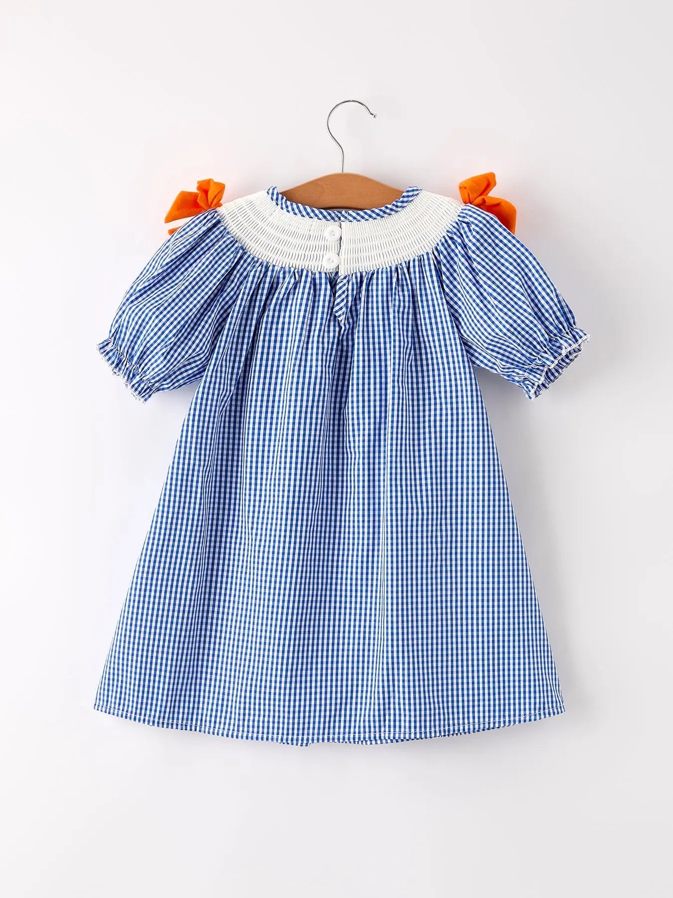 Fall Thanksgiving And Halloween Truck Smock Embroidery Baby Girl Dress Rylee Faith Designs