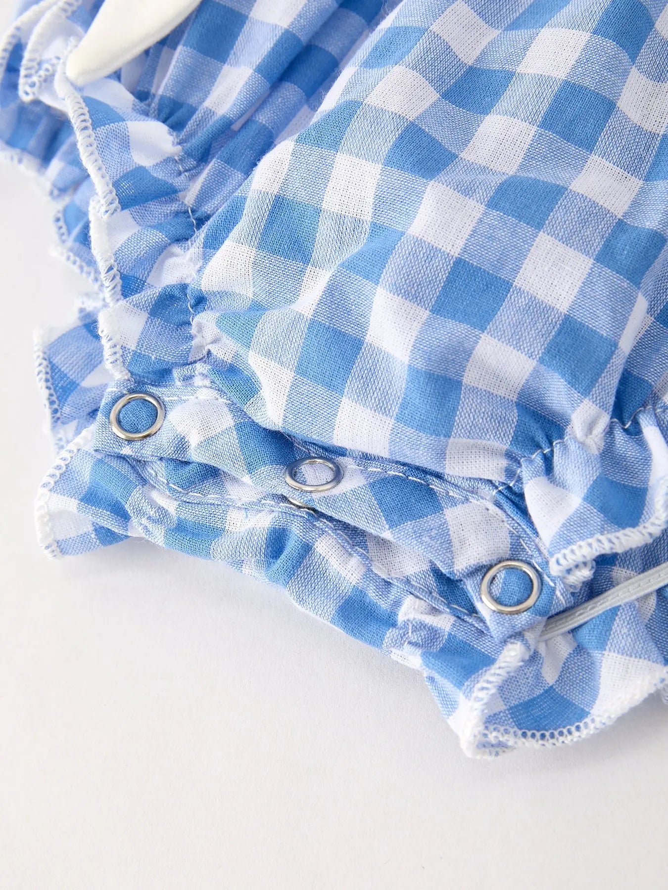 Rylee Faith Designs Fall Thanksgiving and Halloween Blue Pumpkin Smock Embroidery Baby Girl Romper - Apparel & Accessories > Clothing > Baby & Toddler Clothing > Baby One-Pieces Romper