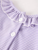 Rylee Faith Designs Fall Halloween Purple Balloon Pumpkin Cat Smock Embroidery Baby Girl Dress - Apparel & Accessories > Clothing > Baby & Toddler Clothing > Baby & Toddler Dresses Dress