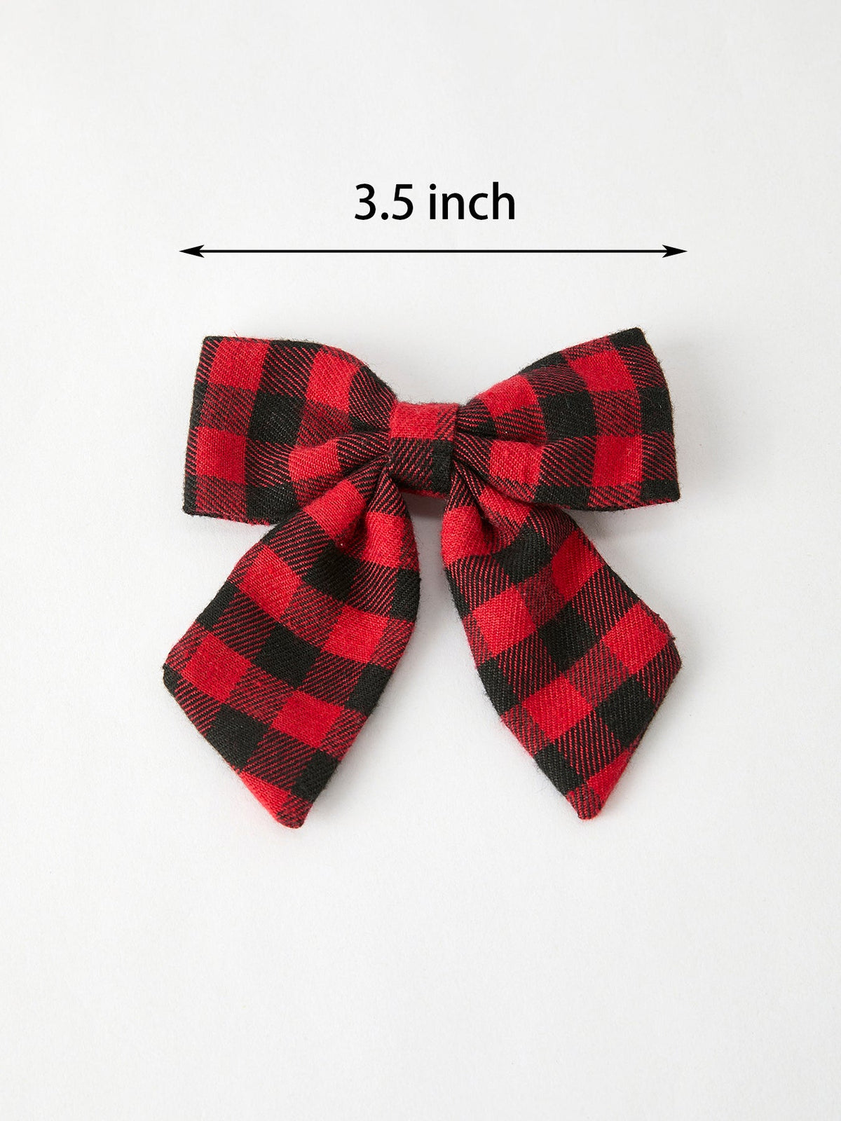 Winter Christmas Plaid Bow Hair Clip by Rylee Faith Designs