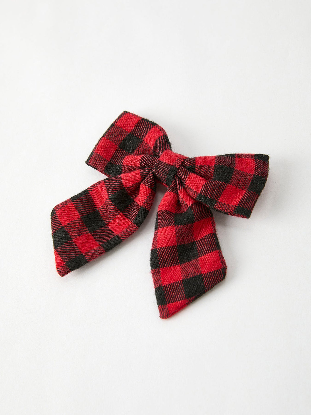Winter Christmas Plaid Bow Hair Clip by Rylee Faith Designs