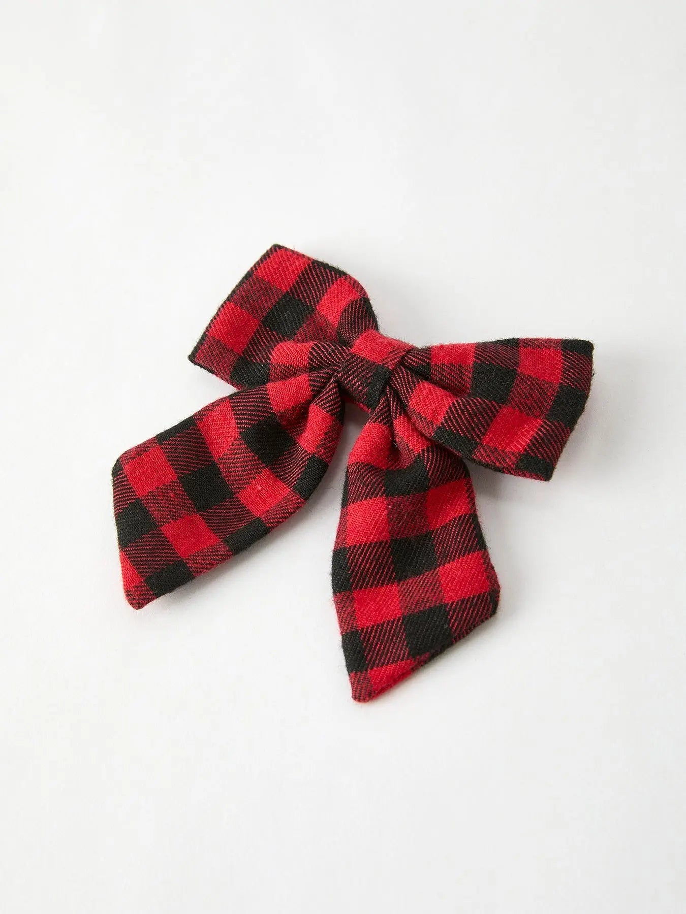 Rylee Faith Designs Winter Christmas Plaid Bow Hair Clip Festive Accessory - Apparel & Accessories > Clothing > Clothing Tops > Cardigans Accessories