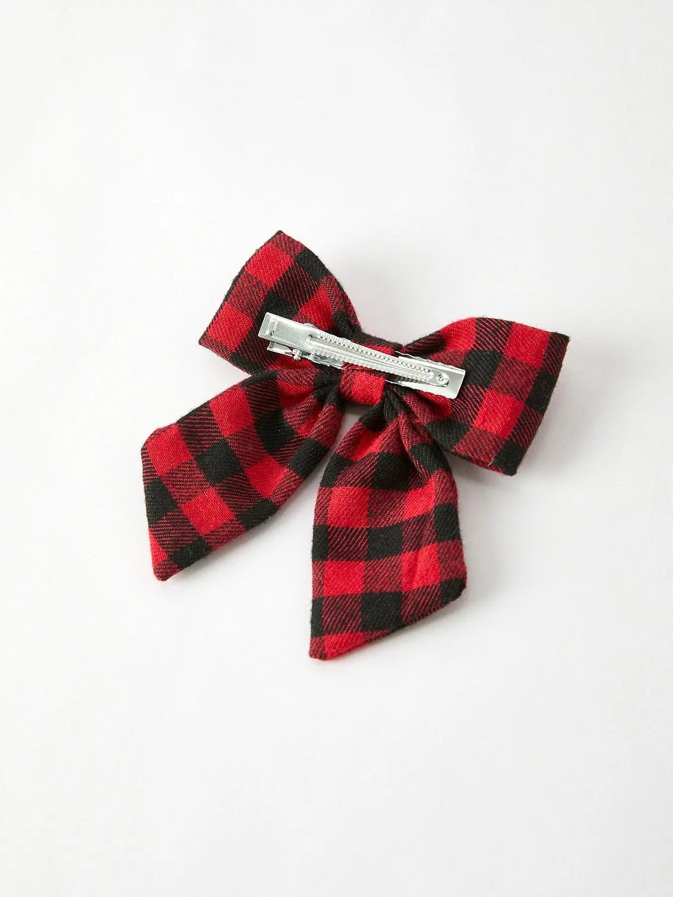 Rylee Faith Designs Winter Christmas Plaid Bow Hair Clip Festive Accessory - Apparel & Accessories > Clothing > Clothing Tops > Cardigans Accessories