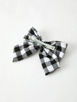 Rylee Faith Designs Winter Christmas Plaid Bow Hair Clip Festive Accessory - Apparel & Accessories > Clothing > Clothing Tops > Cardigans Accessories