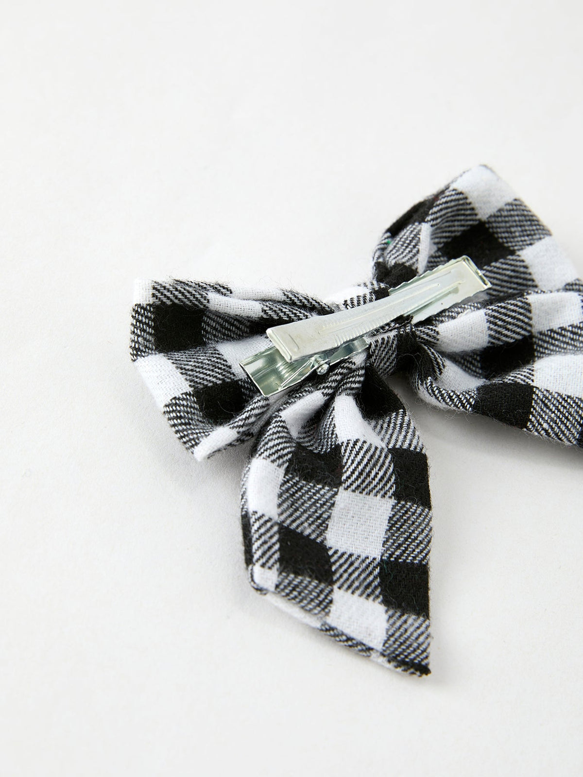 Winter Christmas Plaid Bow Hair Clip by Rylee Faith Designs