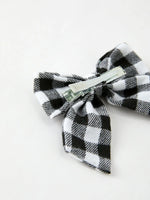 Rylee Faith Designs Winter Christmas Plaid Bow Hair Clip Festive Accessory - Apparel & Accessories > Clothing > Clothing Tops > Cardigans Accessories