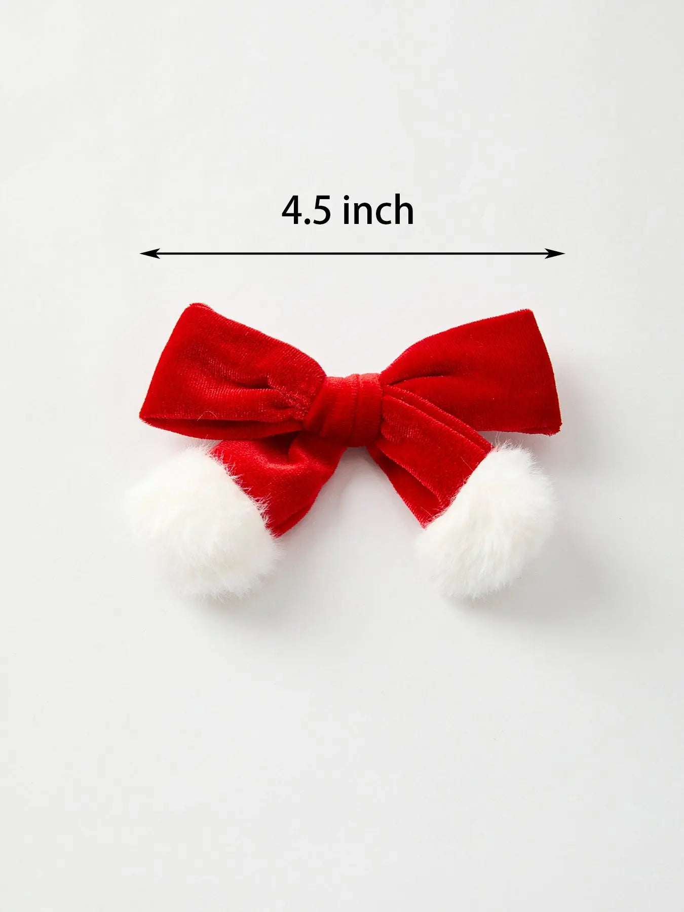 Rylee Faith Designs Winter Fur Ball Bow Hair Clip Christmas Pre Order Gift - Apparel & Accessories > Clothing > Clothing Tops > Cardigans Accessories