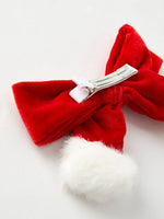 Rylee Faith Designs Winter Fur Ball Bow Hair Clip Christmas Pre Order Gift - Apparel & Accessories > Clothing > Clothing Tops > Cardigans Accessories