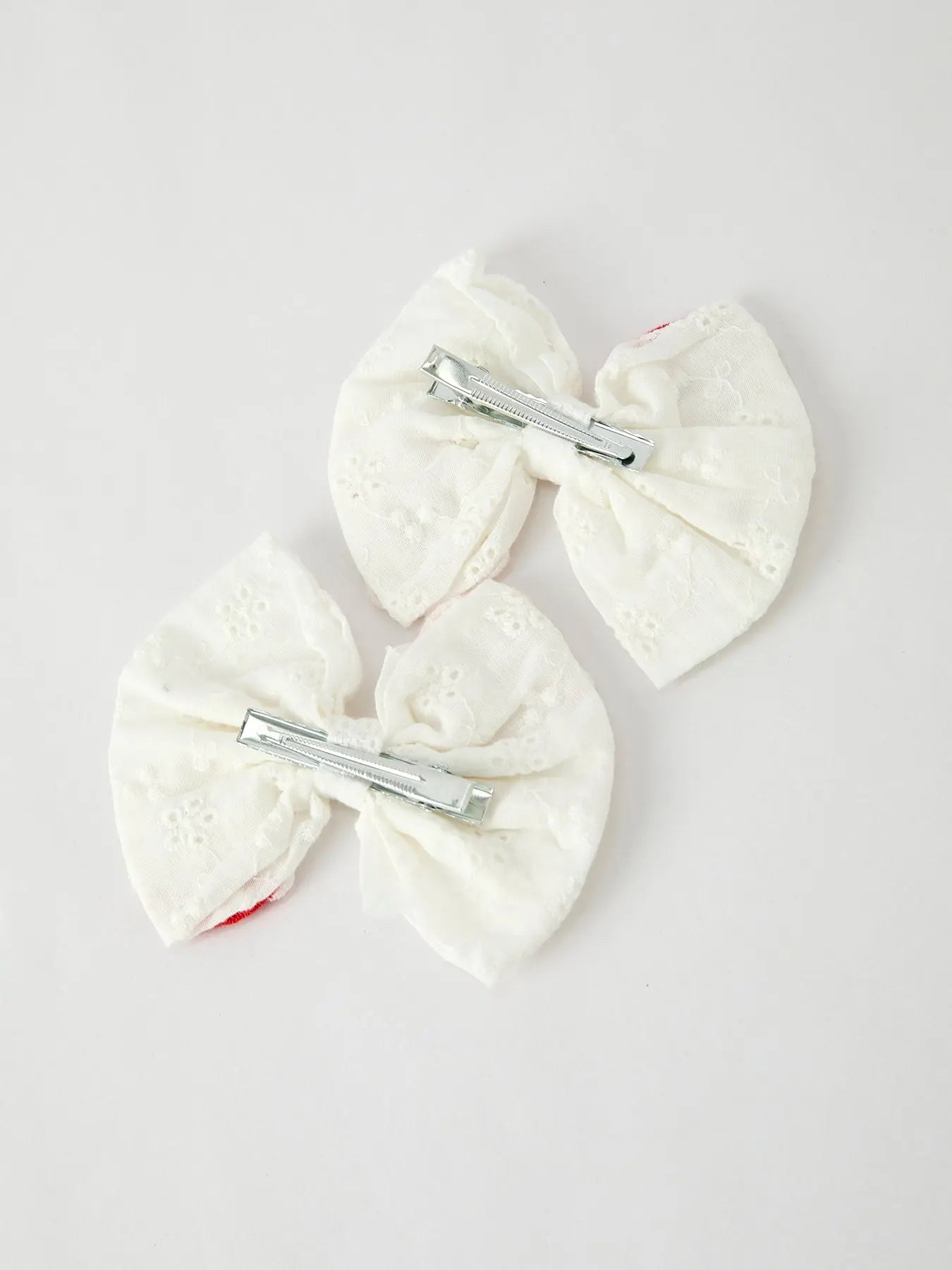 Rylee Faith Designs Winter Christmas Santa Hair Clips Two Pack Festive Accessory - Apparel & Accessories > Clothing > Clothing Tops > Cardigans Accessories